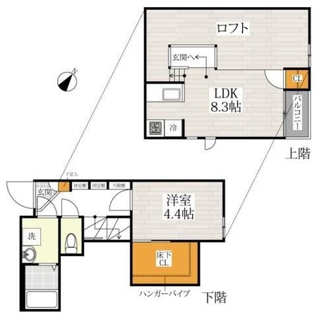 ＣＢ岩槻クレールの物件間取画像